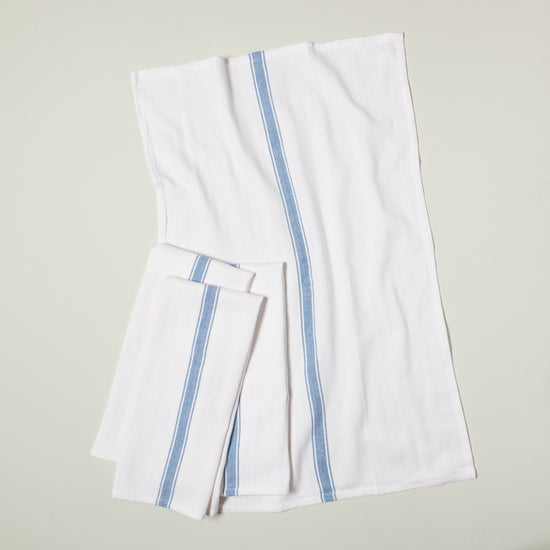 Now Designs Brooklyn Stripe Delft Blue Dishtowels Set Of 4