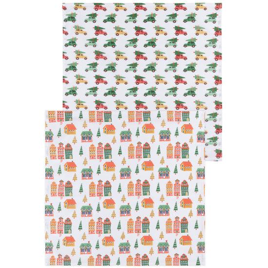 now designs Candy Cane Lane Christmas Floursack Dishtowels Set of 2