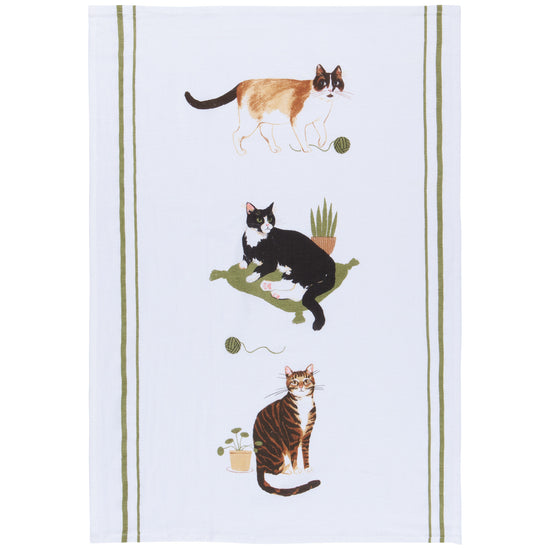 Now Designs Cat Collective Bakers Floursack Dishtowels Set Of 3