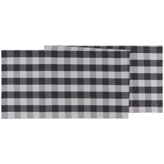 now designs Charcoal Buffalo Check Second Spin Table Runner
