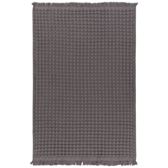 now designs Charcoal Organic Cotton Waffle Hand Towel