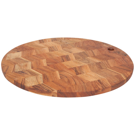 now designs Chevron Acacia Wood Serving Board 16 inch