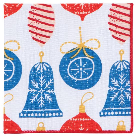 Now Designs Christmas Charms Cocktail Napkins Set Of 4