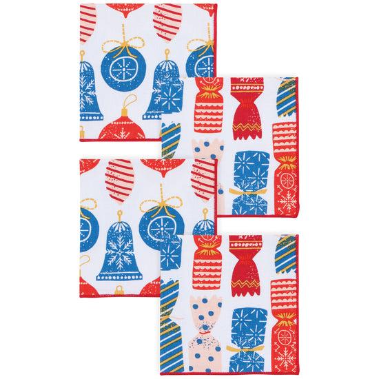 now designs Christmas Charms Cocktail Napkins Set of 4
