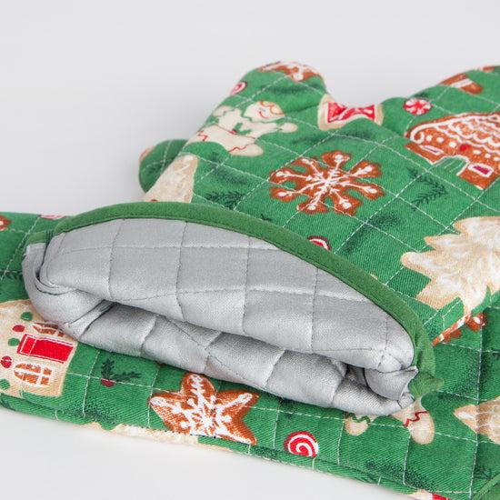 Now Designs Christmas Cookies Chef Quilted Oven Mitt