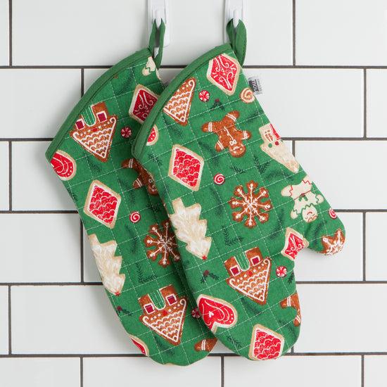Now Designs Christmas Cookies Chef Quilted Oven Mitt
