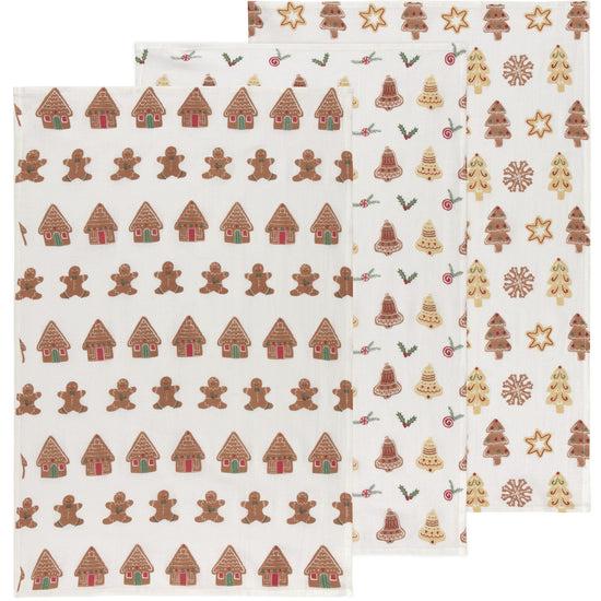 now designs Christmas Cookies Floursack Dish Towels Set of 3