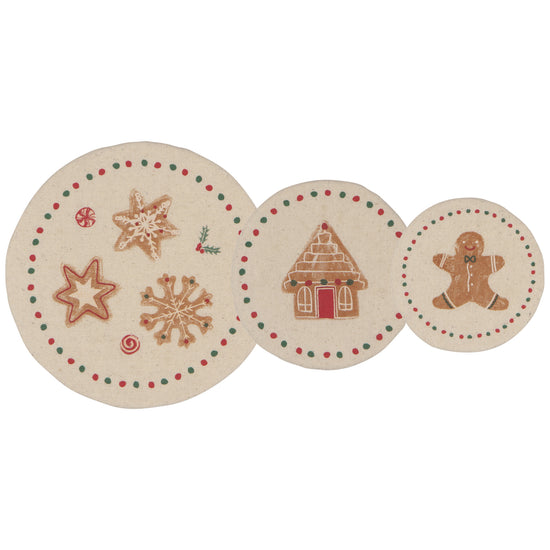 Now Designs Christmas Cookies Save It Mini Bowl Cover Set Of 4