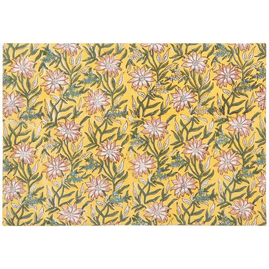 Now Designs Clematis Block Print Placemats Set Of 4
