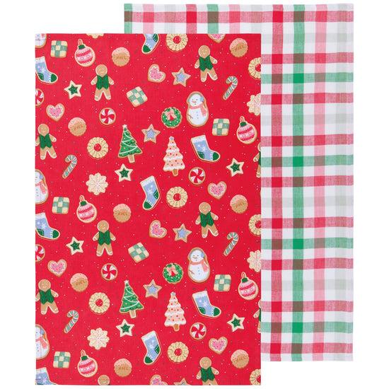 now designs Cookie Exchange Cotton Dishtowels Set of 2