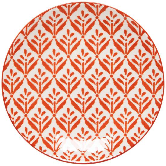 now designs Copper Leaves Stamped Appetizer Plate 6 Inch