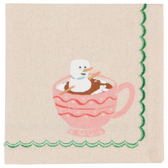 Now Designs Cozy Cups Christmas Cocktail Napkins Set Of 4