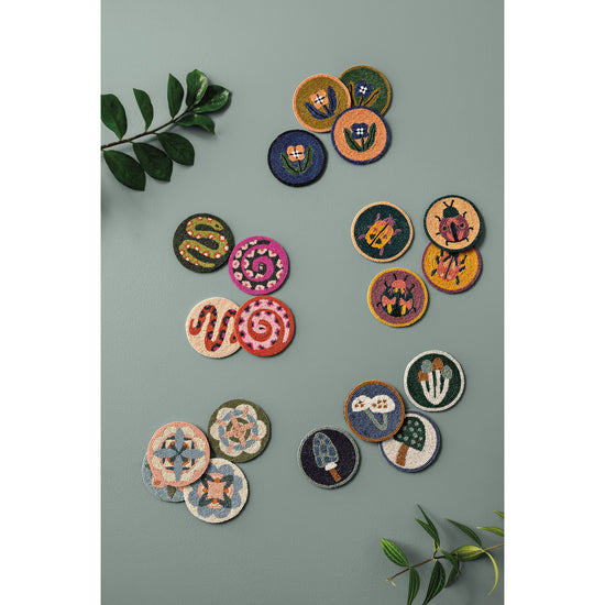 Now Designs Disco Formation Beaded Coasters Set Of 4