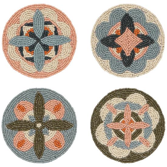 now designs Disco Formation Beaded Coasters Set of 4