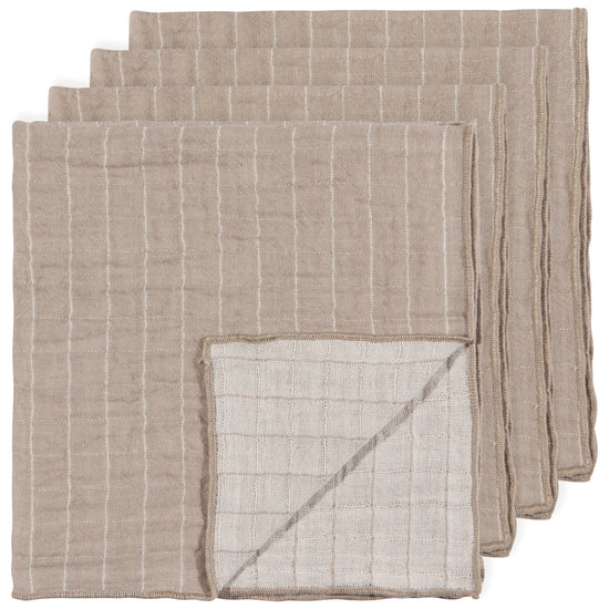 now designs Dove Gray Double Weave Napkins Set of 4