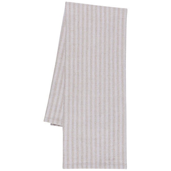 Now Designs Dove Gray Stripe Linen And Cotton Dishtowel