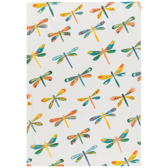 Now Designs Dragonfly Baker Floursack Dishtowels Set Of 3