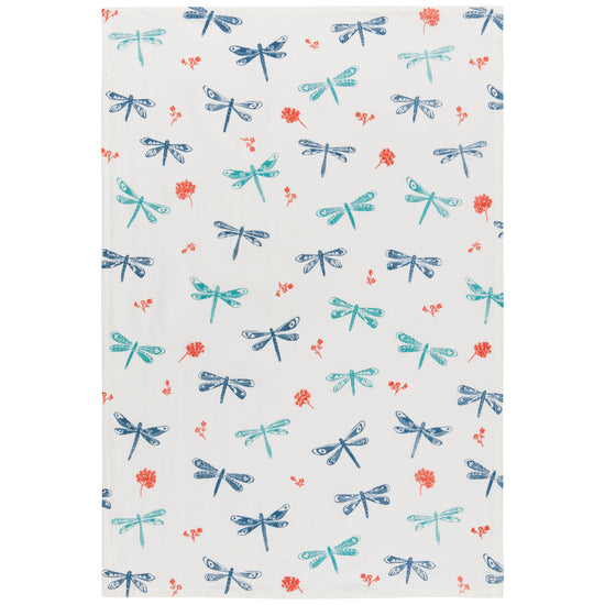Now Designs Dragonfly Baker Floursack Dishtowels Set Of 3