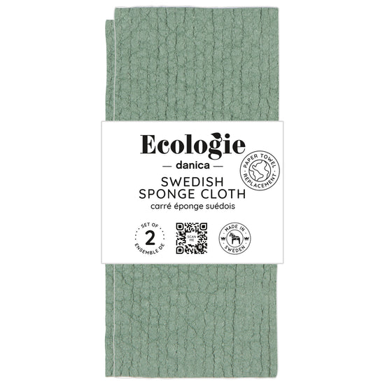 Now Designs Elm Green Swedish Sponge Cloths Set Of 2