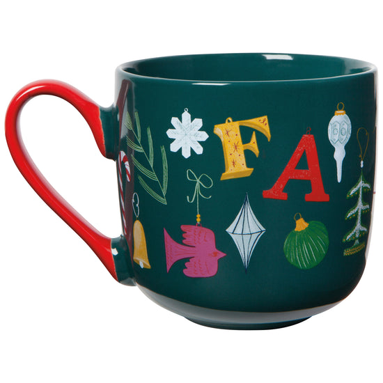 Now Designs Fa La La Christmas Mug And Dishtowel Set