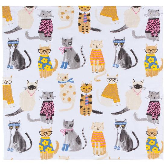 Now Designs Feline Fine Floursack Dishtowel Set Of 2