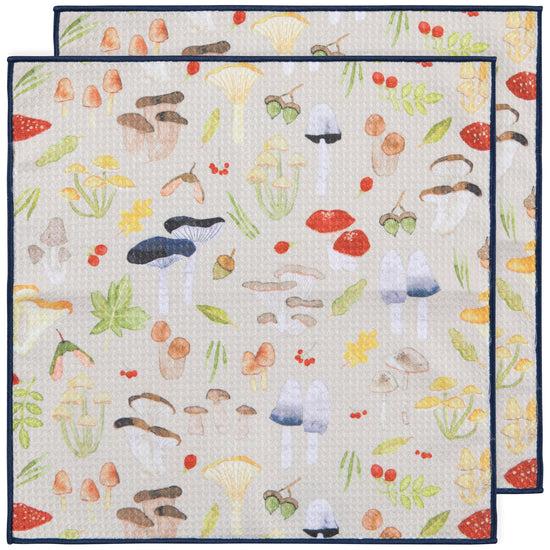 now designs Field Mushroom Recycled Microfibre Dishcloth Set