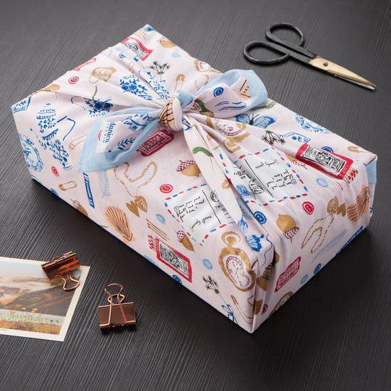 Now Designs Finders Keepers Reusable Cotton Gift Wrap