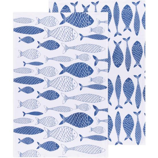 now designs Fish Market Floursack Dish Towels Set of 2