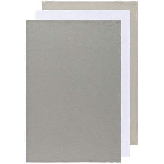 now designs Floursack Dish Towels Gray White Moonstruck Set of 3