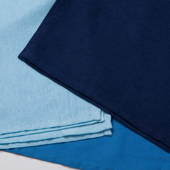Now Designs Floursack Dish Towels Moonlight Blue Indigo Set Of 3