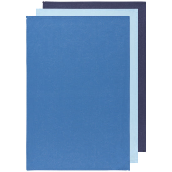 now designs Floursack Dish Towels Moonlight Blue Indigo Set of 3