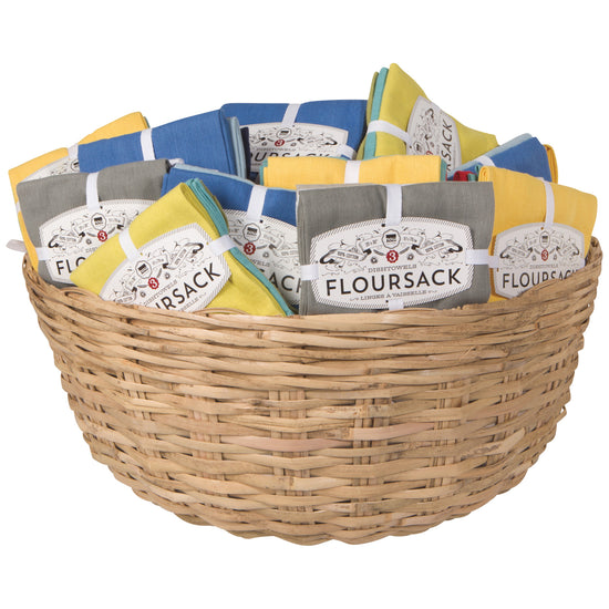 now designs Floursack Dishtowel Basket Display Includes 48 Sets of 3