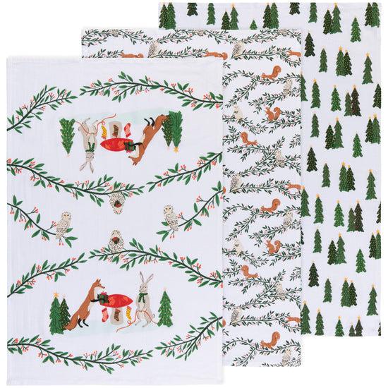 now designs Forest Fete Floursack Dishtowels Set of 2