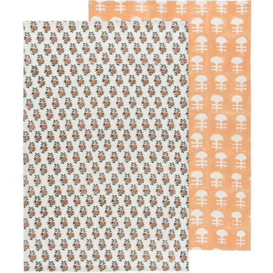now designs Gather Block Printed Dishtowel Set of 2