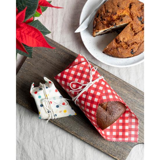 Now Designs Gingham Dot And Stripe Beeswax Wrap Set Of 3