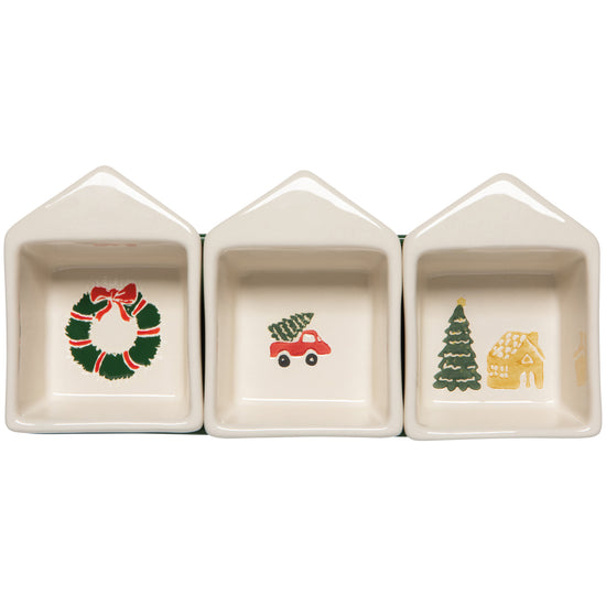now designs Glitzmas Christmas Dipping Dish With Tray Set