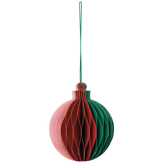 now designs Globe Honeycomb Paper Christmas Tree Ornament