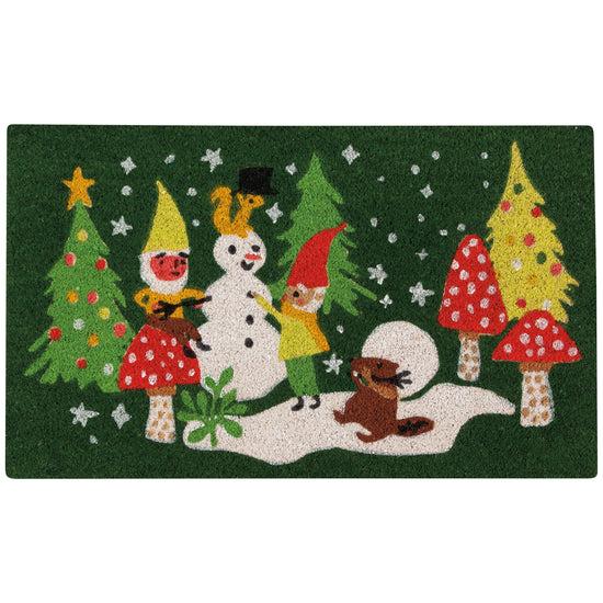 now designs Gnome For The Holidays Coconut Fibre Doormat