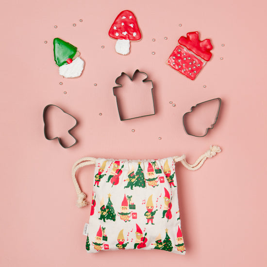 Now Designs Gnome For The Holidays Cookie Cutter Set Of 3
