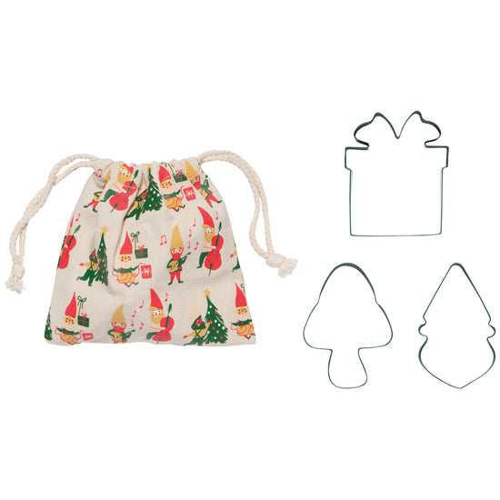 now designs Gnome For The Holidays Cookie Cutter Set of 3