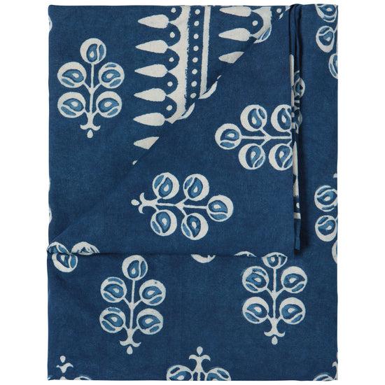 Now Designs Hawthorn Block Print Tablecloth 90 X 60 Inches