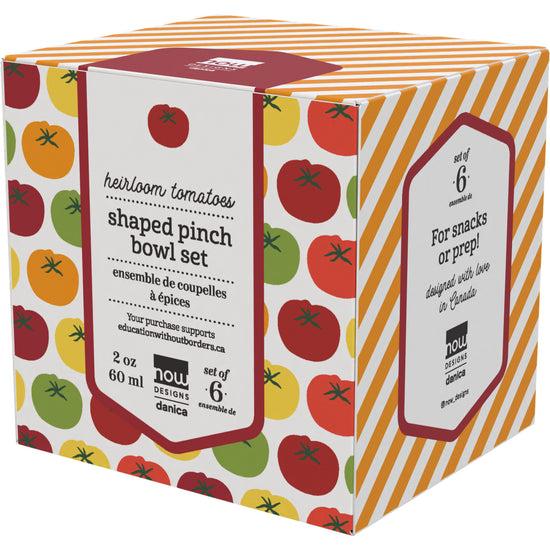 Now Designs Heirloom Tomatoes Pinch Bowls Set Of 6 Assorted