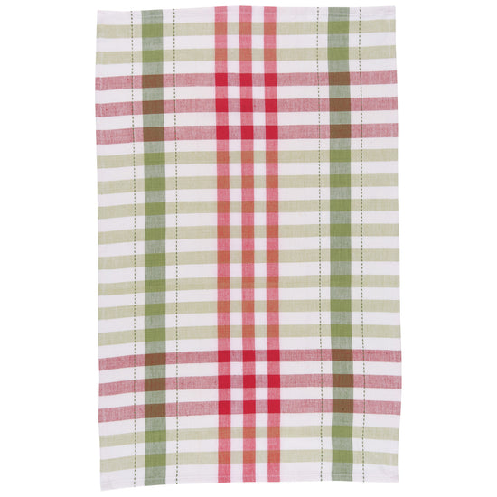 Now Designs Holiday Cheer Check Dishtowels Set Of 3
