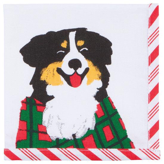 Now Designs Holiday Hounds Christmas Cocktail Napkins Set Of 4