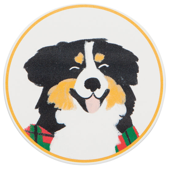 Now Designs Holiday Hounds Soak Up Coasters Set Of 4