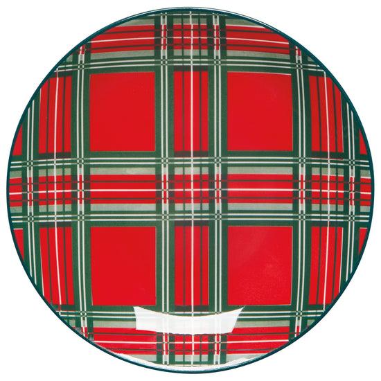 Now Designs Holiday Plaid Appetizer Plates Set Of 4