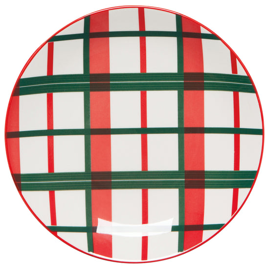 Now Designs Holiday Plaid Appetizer Plates Set Of 4