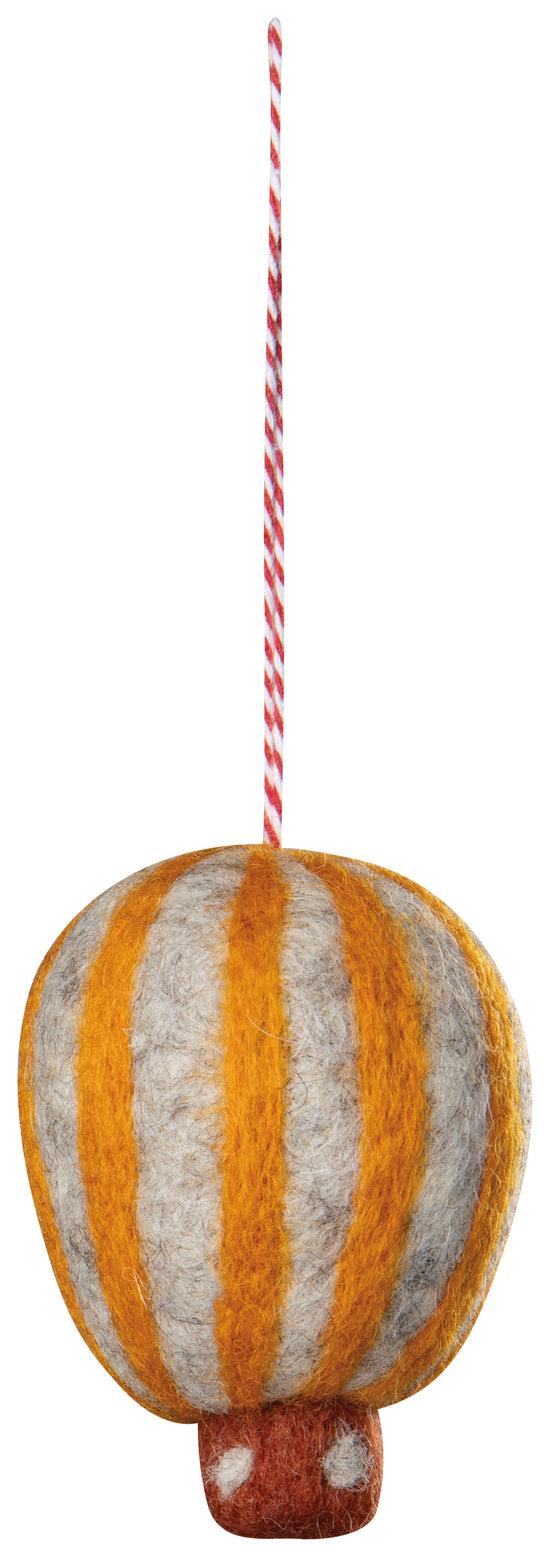 Now Designs Hot Air Balloon Felt Christmas Tree Ornaments - 3 Assorted Styles