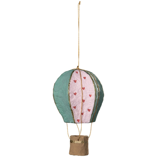 Now Designs Hot Air Balloon Mache Christmas Tree Ornaments - 2 Assorted Styles