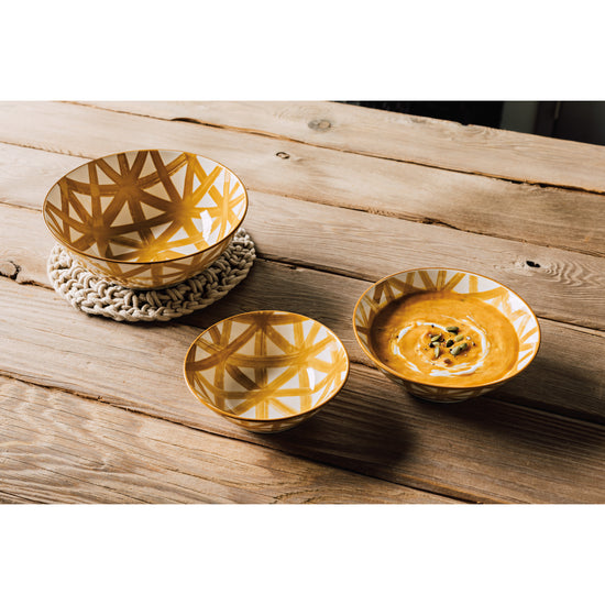 Now Designs Imperial Crosshatch Bowl Medium 6.5 Inch